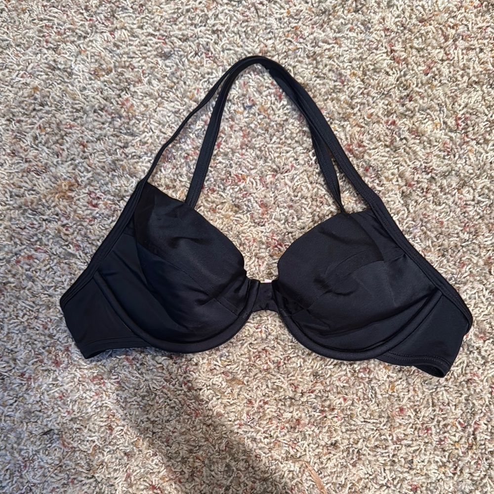 VS Black Underwire Bikini Top with Adjustable Straps